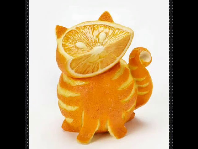 Animales divertidos hechos con frutas
