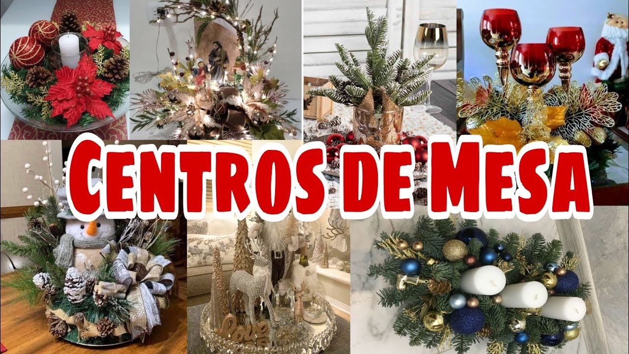 Centros de mesa navideños fáciles y económicos