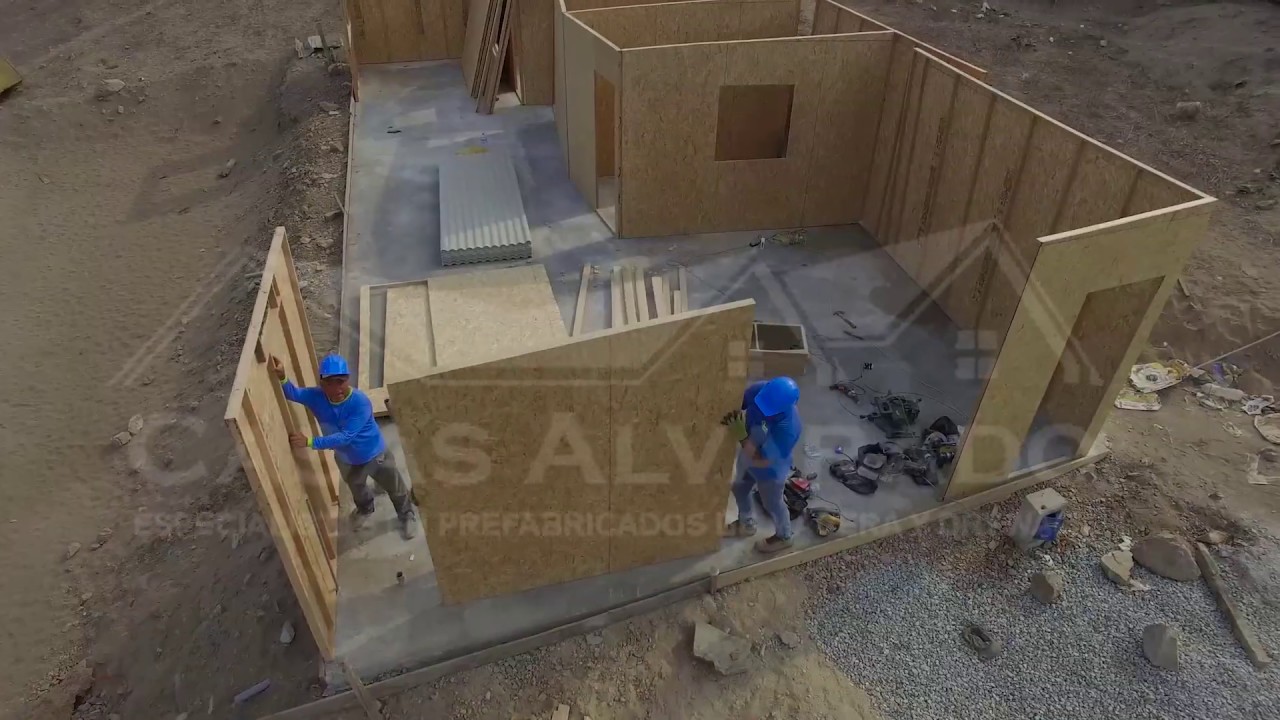 Construcción económica combinando madera y cemento