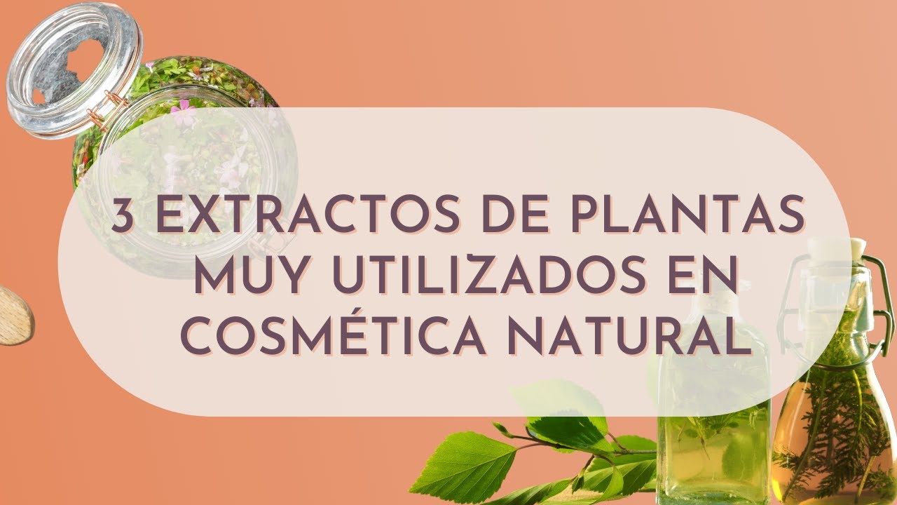 Cosméticos naturales hechos con plantas