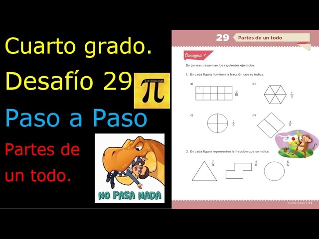 Descubre las partes de un todo en cuarto grado