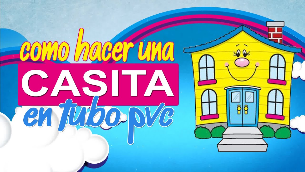 Divertida casa de tubos PVC para niños