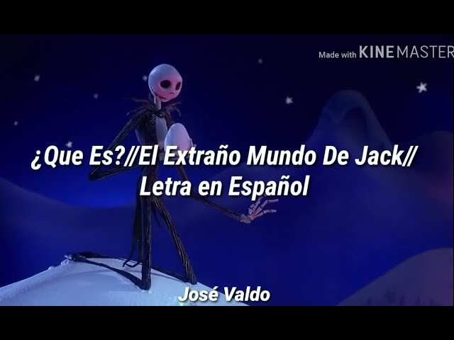 La Letra de El Extraño Mundo de Jack