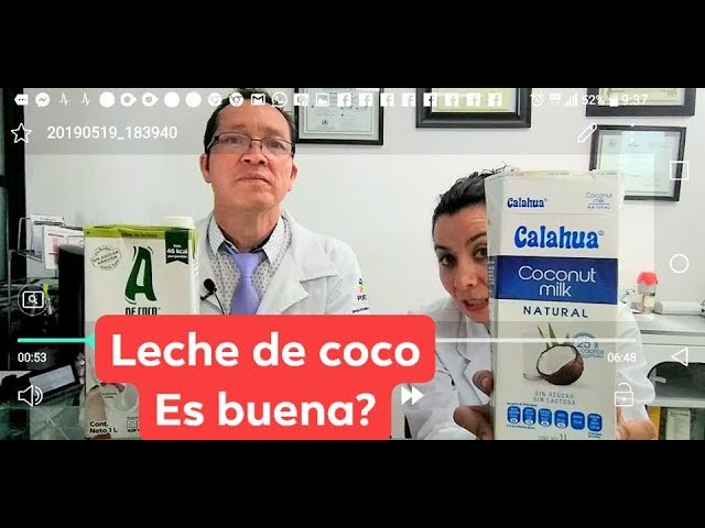 Leche de coco: pros y contras que debes conocer