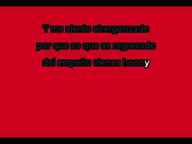 Letra de El perico y yo