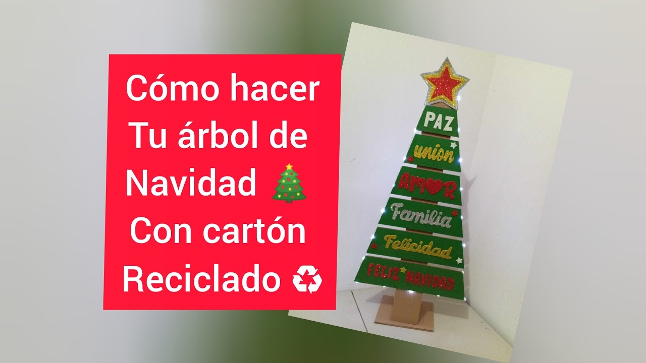 Manualidades: árbol de cartón reciclado