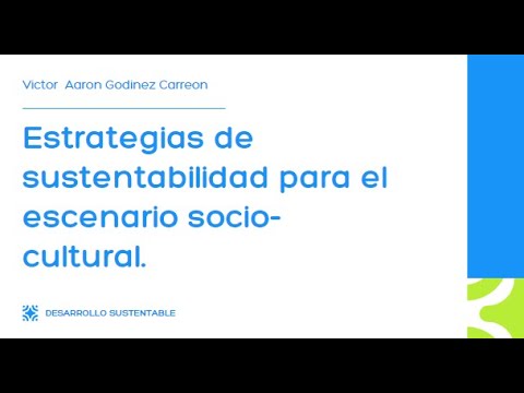 Estrategias de sustentabilidad socio-cultural