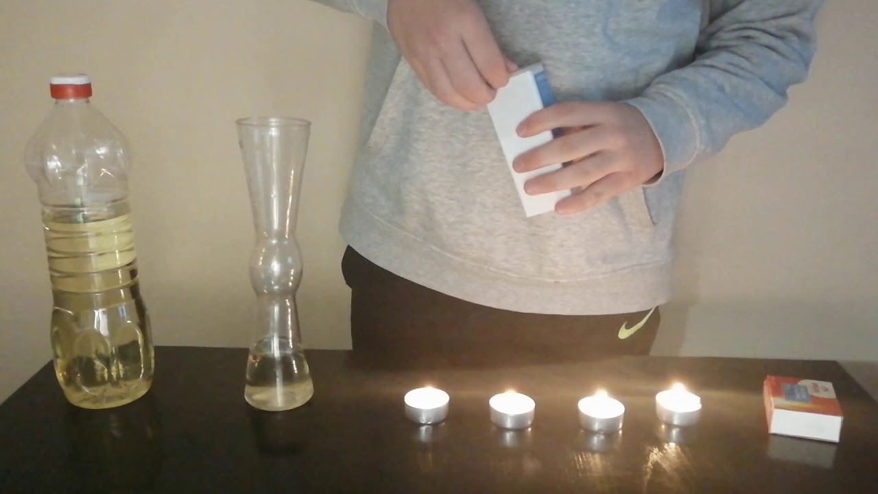 Experimento: apagar velas con vinagre y bicarbonato