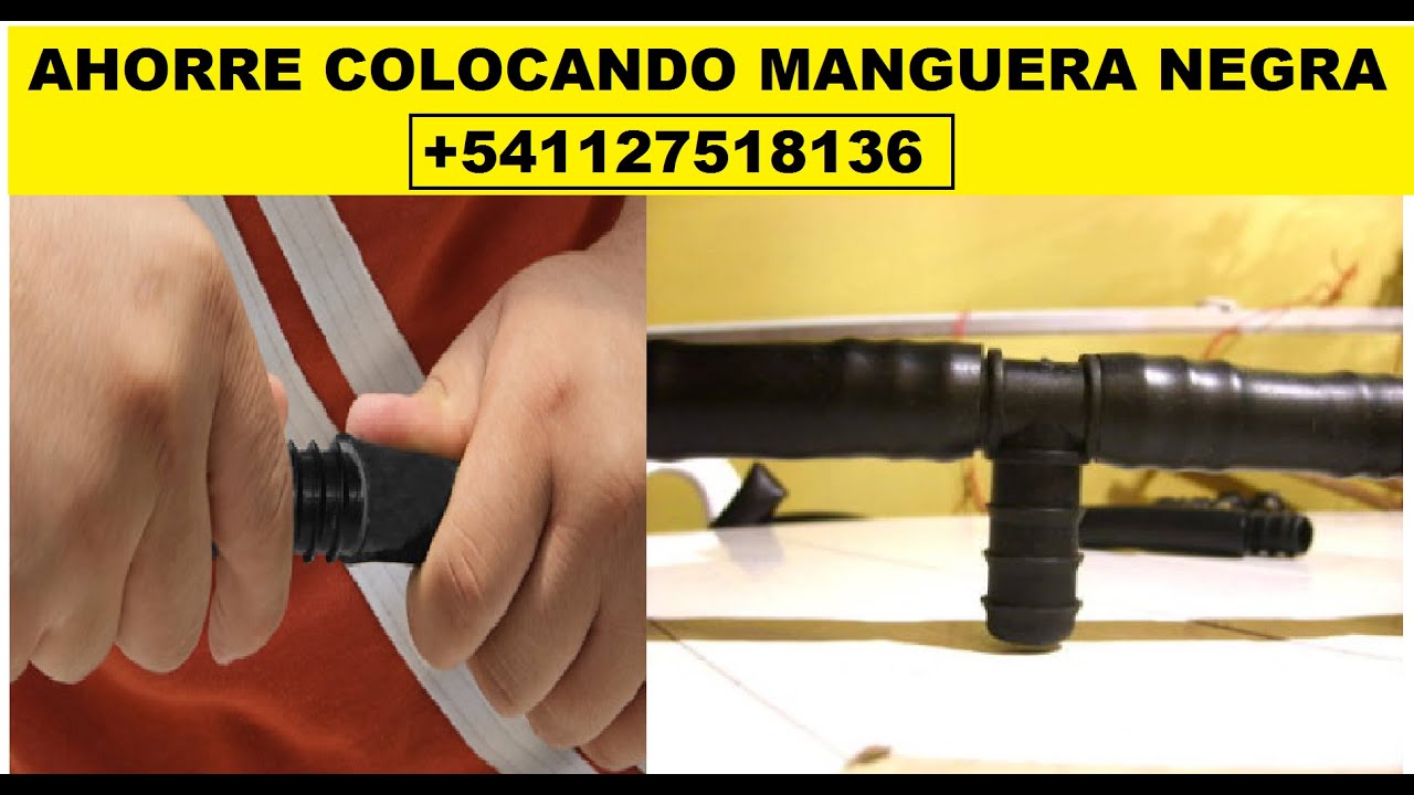 Manguera negra de 3/4 para agua