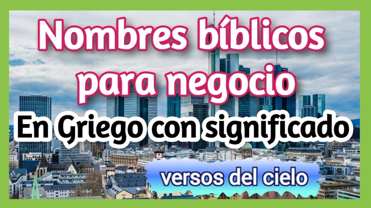 Nombres griegos para empresas y su significado