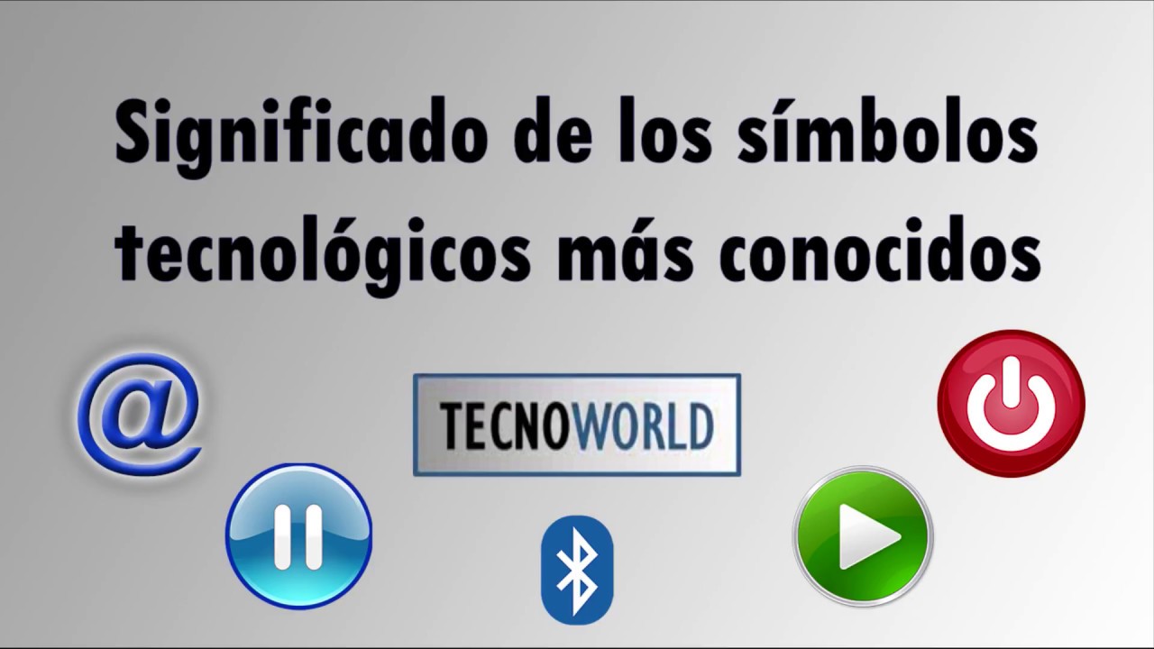 Significado de símbolos de tecnología