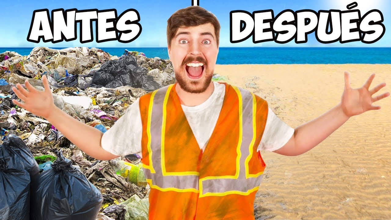 Impactantes imágenes de personas limpiando la playa