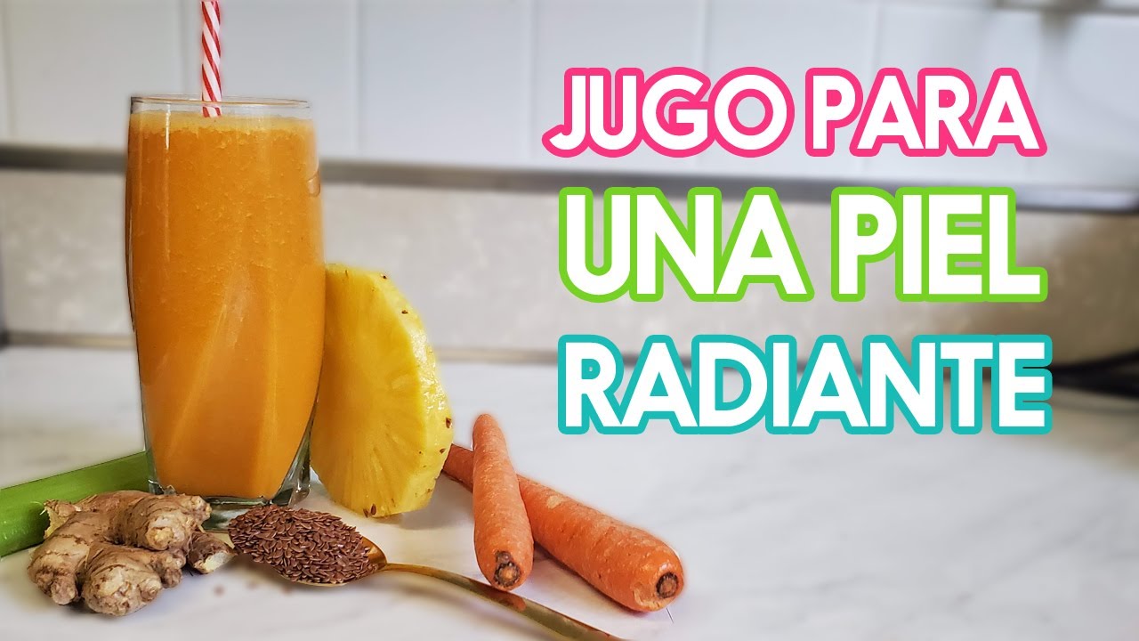 Jugos naturales para una piel impecable
