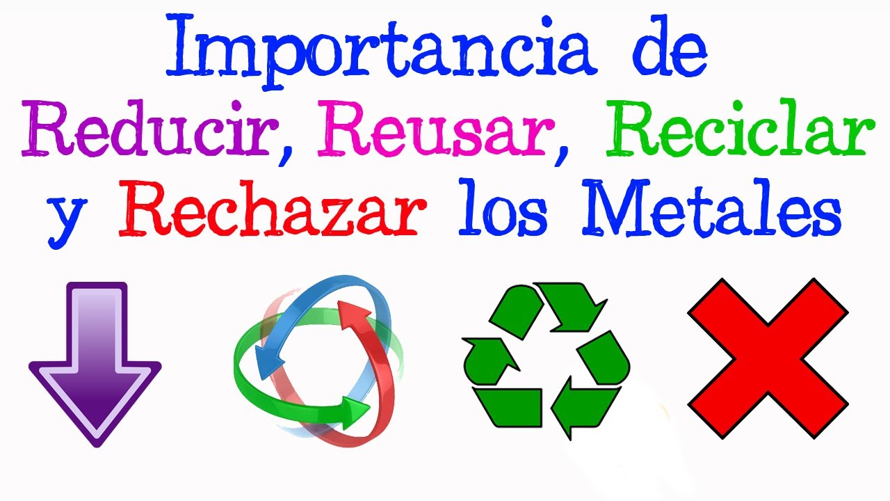 Reducir reusar reciclar: la clave para cuidar los metales